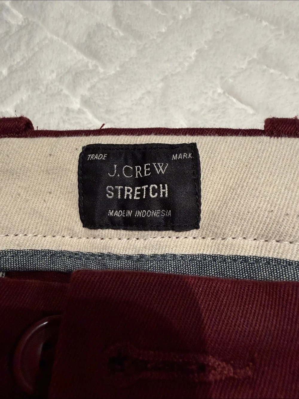 Men's Burgundy Chino Pants J Crew size 30/30